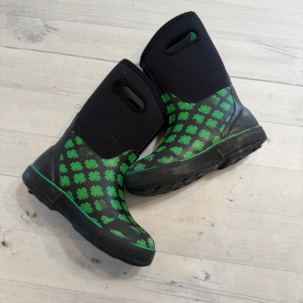 BOGS‎ kids shamrock 4H snow boots youth size 2